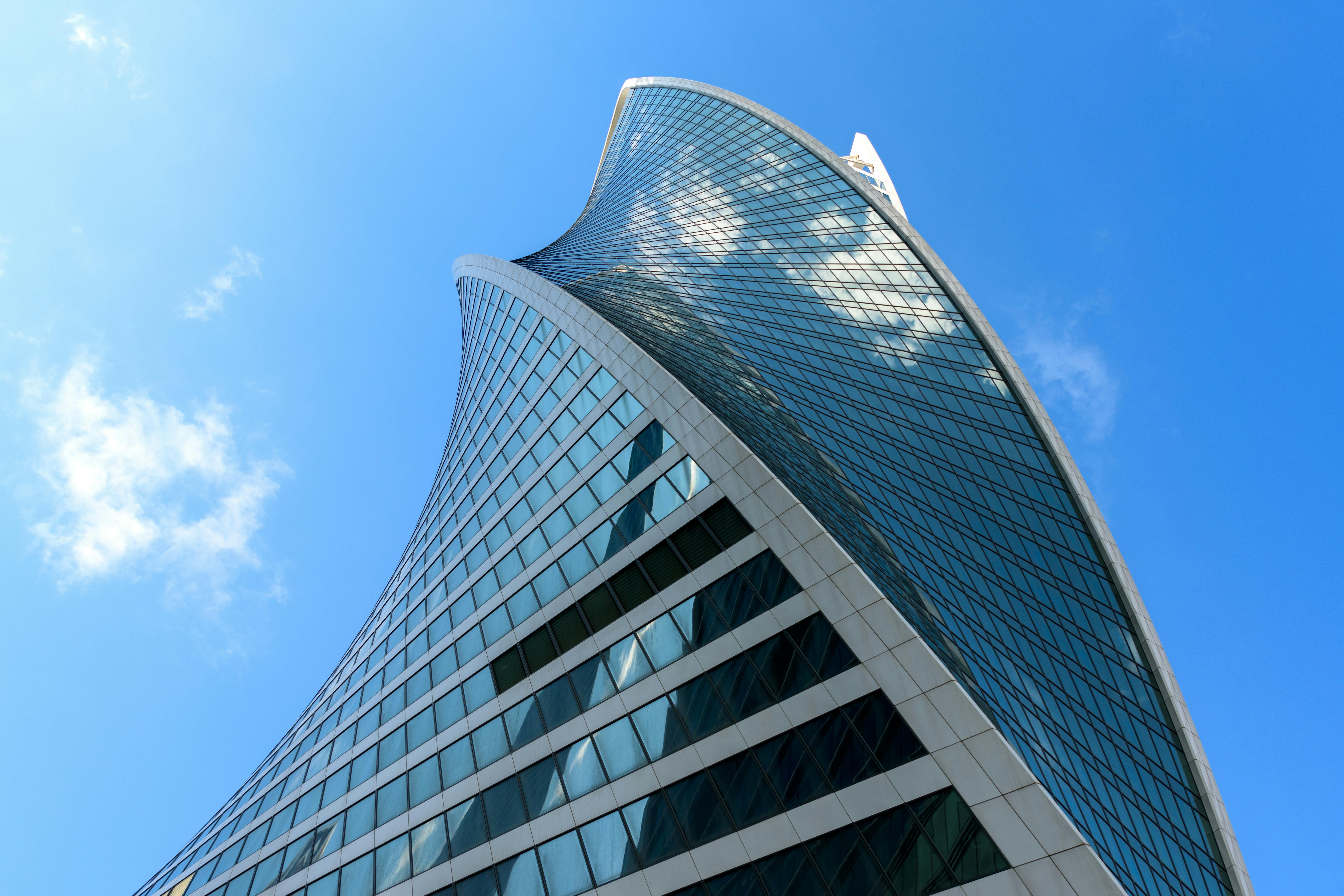 Modern glass commercial tower